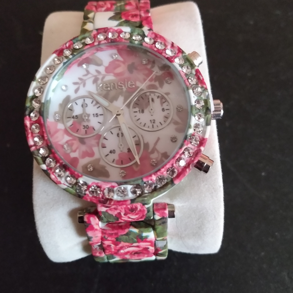 Kensie Floral Watch